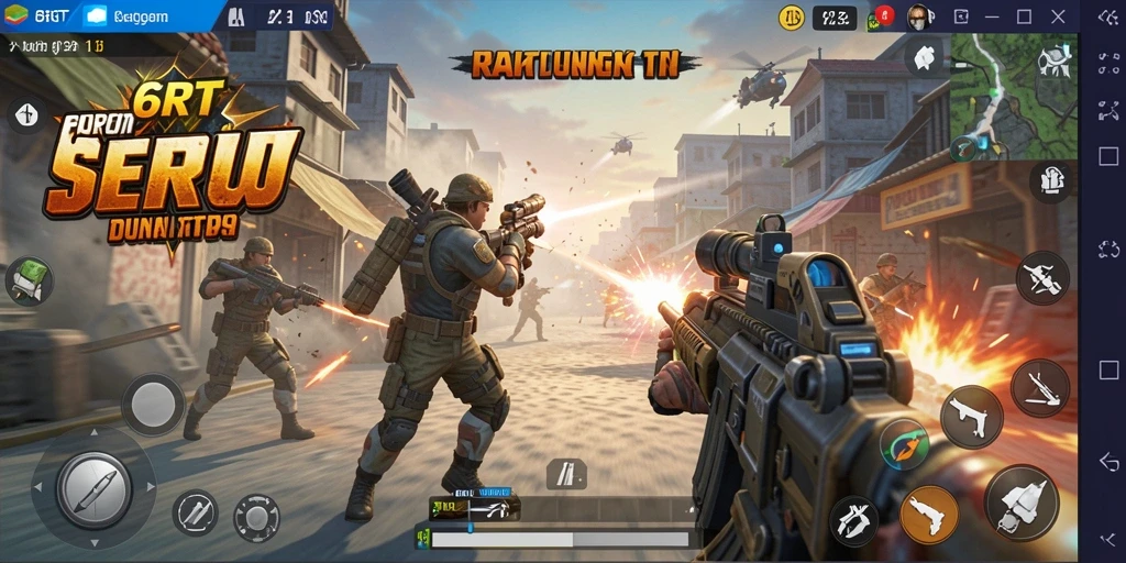 Screenshot gameplay seru dan penuh aksi di 6RT.