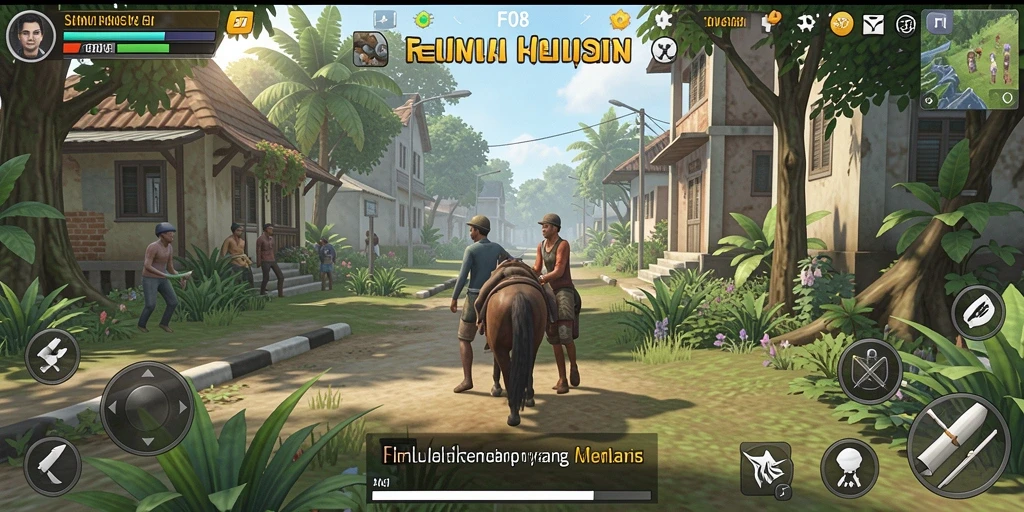 Screenshot menunjukkan gameplay interaktif F08 yang mendebarkan.