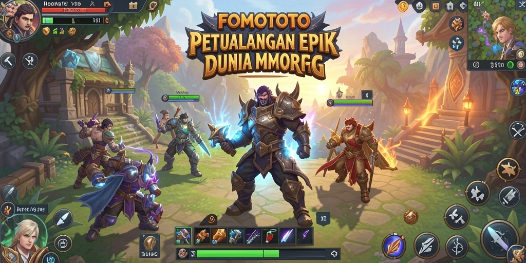Tampilan gameplay FOMOTOTO yang menakjubkan di dunia MMORPG.