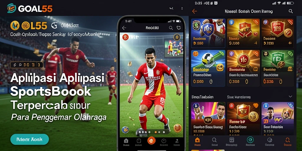 Screenshot utama GOAL55 menunjukkan tampilan taruhan yang menarik dan informatif.