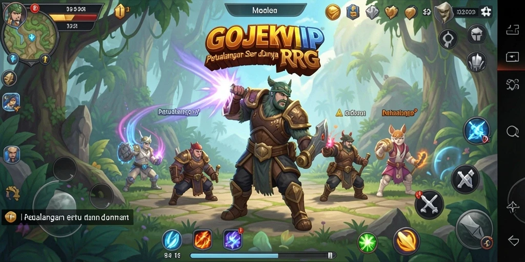 Gameplay GOJEKVIP yang memukau dan penuh strategi.