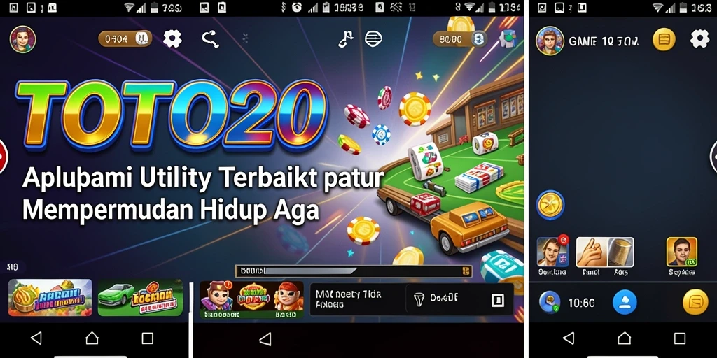 Tampilan utama TOTO20 dengan fitur-fitur Utility yang memudahkan pengguna.