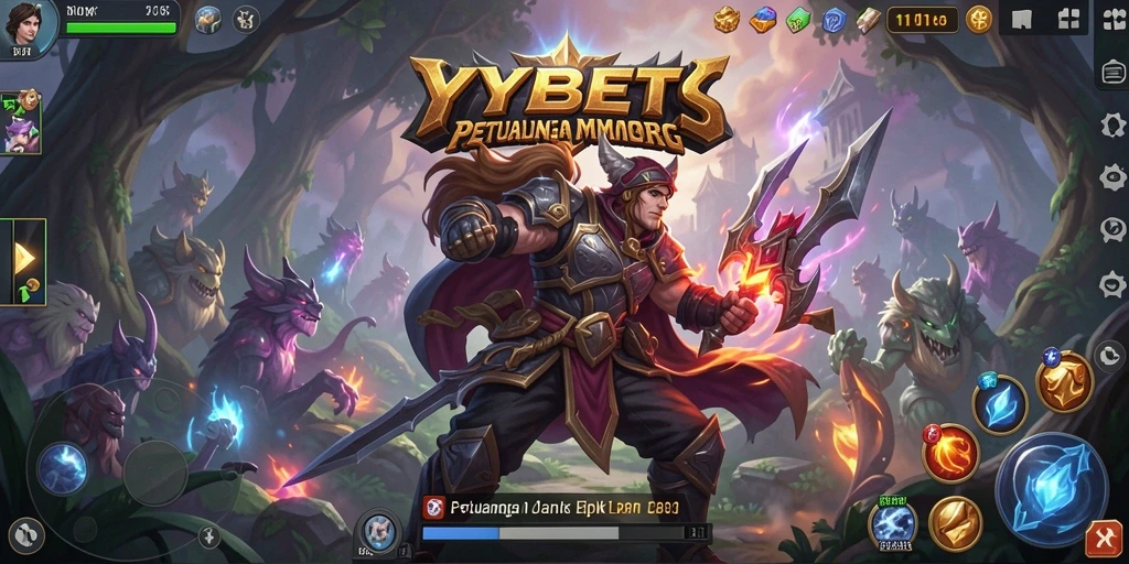 Tangkapan layar gameplay <strong>YYBET</strong> yang menampilkan pertarungan epik di dunia MMORPG.